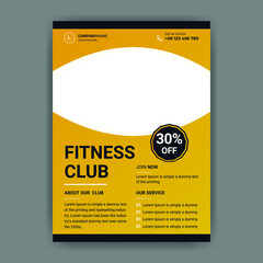 fitness gym flyer template