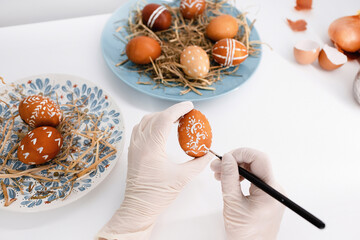 Easter tradition of painting eggs