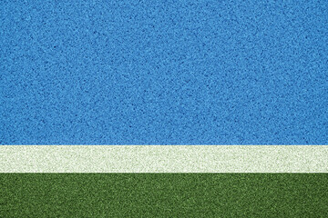 Blue and green tennis court surface background