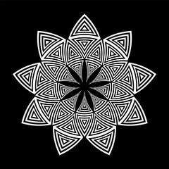 Abstract decorative geometric circle pattern.