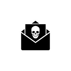 Spam mail message icon isolated on white background