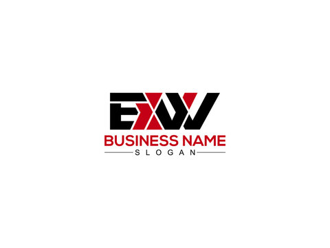 EXW Logo Letter Vector For Brand