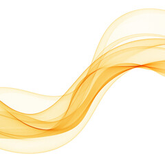 Orange abstract wave. Curves isolated on white background. Design element. Layout for advertising. eps 10