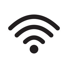 Wi-Fi outline icon isolated on white background