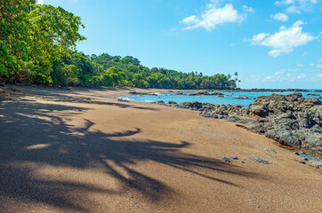 Madrigal beach landscape, Corcovado national park, Costa Rica.