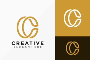 Letter C Logo Icon Vector Design. Creative simple elegant logo design Vector illustration template