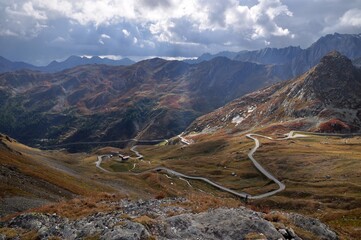 Passstrasse in der Schweiz
