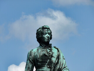 Naklejka premium Estatua de Mozart