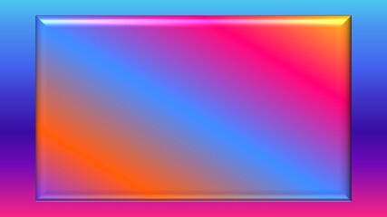 An abstract 3d neon gradient box background image.