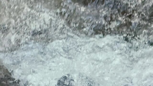 Water drops from waterfall in slowmotion 2