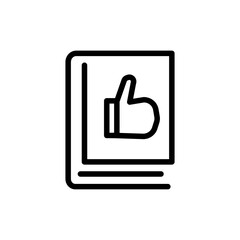 Obraz premium Book Line Icon Sign Symbol Vector