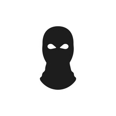 Balaclava icon. Bandit mask. Vector. Flat design.