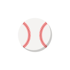 Baseball ball icon. Vector illustration. Isolated.	