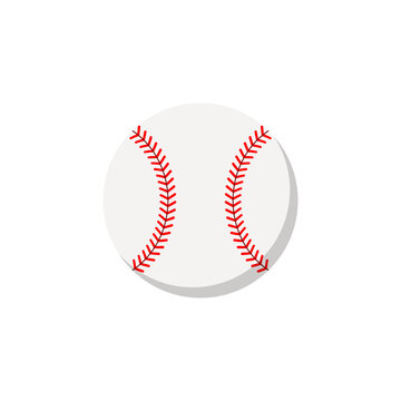 Baseball ball icon. Vector illustration. Isolated.	