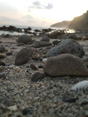 stones on the beach