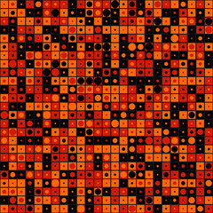 Abstract Geometric Pattern generative computational art illustration