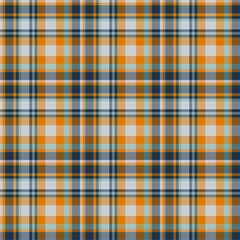 Plaid seamless pattern. Vector background of textile ornament. Flat fabric design.