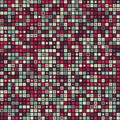 Fototapeta premium Abstract Geometric Pattern generative computational art illustration