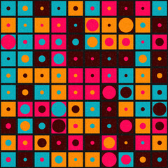 Abstract Geometric Pattern generative computational art illustration