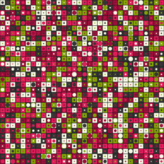 Abstract Geometric Pattern generative computational art illustration