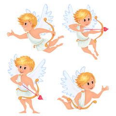 Little angle.Cupid with arrow.Valentine.
