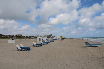 Fototapeta na wymiar Holiday at Miami Beach in Florida, USA