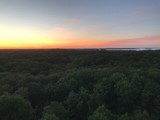 sunrise over the river