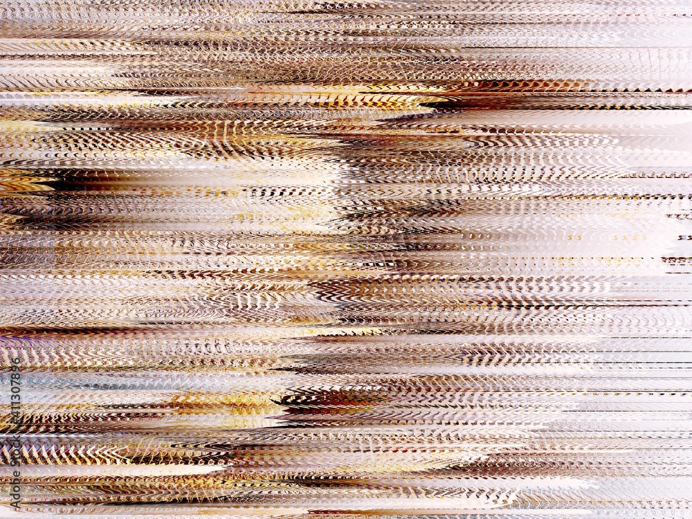 Fototapete modern background with dead pixel and bug, glitch and error signal. optical distortion, overlapping 