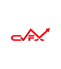 CVFX logo template, vector logo for business and company identity 