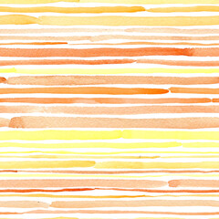 Seamless watercolor pattern with handmade stripes