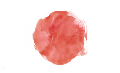 赤色の水彩の筆の跡、背景素材、テクスチャ