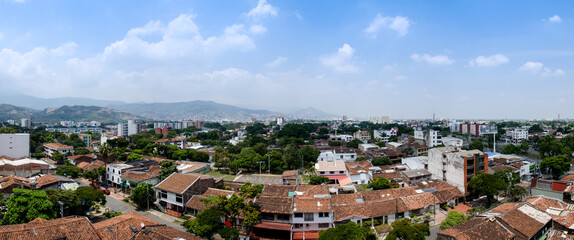 panorama of the city of Santiago de Cali