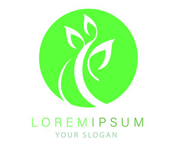 Fototapeta premium eco friendly logo