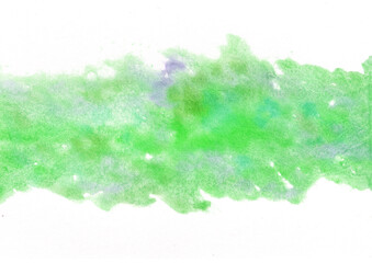 緑の手描き水彩背景