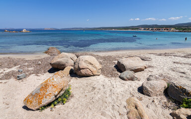 Panorama of Vignola Beach in Sardinia