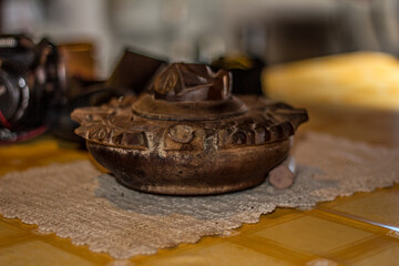 Close up of an object on the table