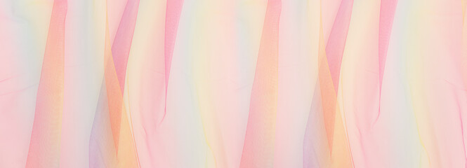 Vintage pastel gradient colors tulle chiffon texture background