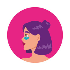 Green eye patches for beauty and skin care