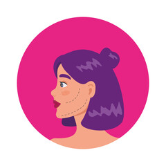 Plastic surgery, beauty injection, change of appearance