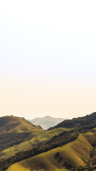 sunset over the mountains