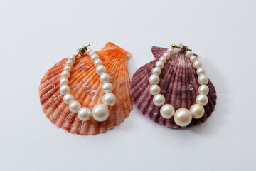 pearl earrings gift white