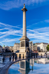 Trafalgar Square in London - obrazy, fototapety, plakaty