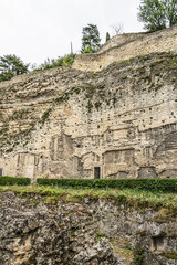 Ancient Roman Theatre of Orange listed as a world heritage site by UNESCO, most well preserved Roman theatre in Europe. Theatre built under reign of Emperor Augustus in 1st century AD. Orange, France.