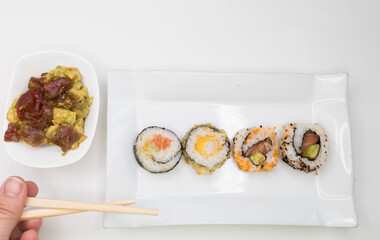 Dine on avocado, red tuna and sushi at home