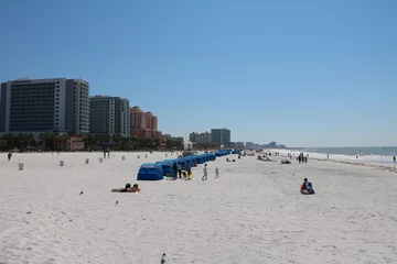 Fototapete Clearwater Strand, Florida Holiday at Clearwater Beach in Tampa, Florida USA