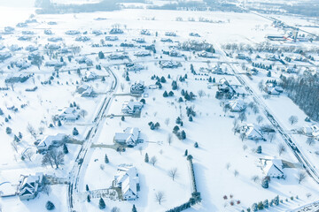 Big neighborhood snow