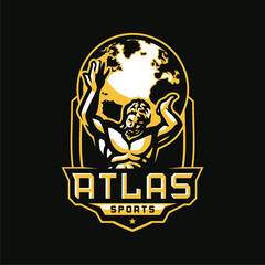 Atlas Sports Mascot Logo Design