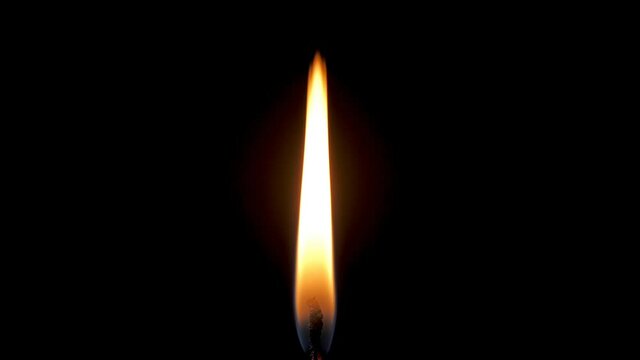 Realistic Candle Flame 4K - 59.94 fps. Candle flames - candle Fire flame. Candlelight. Transparent background. PNG + Alpha. Alpha Channel Included. 