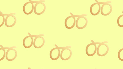 Obraz premium Pretzel seamless pattern cookie baked snack doodle isolated wallpaper background Big size
