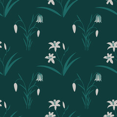 White flowers pattern